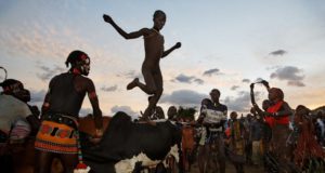 Hamar Tribe Bull Jumping Ritual:
